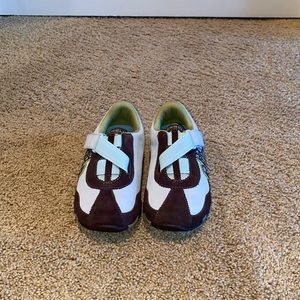 New Brown & Light Blue Merrell Girls Velcro Shoes